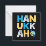 Happy Hanukkah Card<br><div class="desc">Our Hanukkah Note Card with a colourful dreidel,  is a modern,  fun way to dress up your holiday gifts this Chanukkah. Enquiries: message us or email bestdressedbread@gmail.com
Happy Hanukkah!</div>