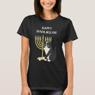 Happy Hanukkah Cat Hanukkah T-Shirt