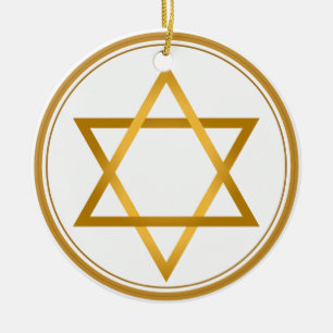 Happy Hanukkah Ceramic Ornament