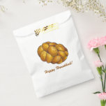 Happy Hanukkah Chanukah Challah Bread Loaf Favour Bag<br><div class="desc">Bag features an original marker illustration of a loaf of challah bread,  with Happy Hanukkah in a fun font.

Don't see what you're looking for? Need help with customization? Contact Rebecca to have something designed just for you.</div>