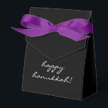 Happy Hanukkah Chanukah Classic Modern Favor Box<br><div class="desc">This presentation elevates the traditional gift of the holiday "gelt, " small amounts of money or the chocolate variety!</div>