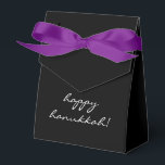 Happy Hanukkah Chanukah Classic Modern Favor Box<br><div class="desc">This presentation elevates the traditional gift of the holiday "gelt, " small amounts of money or the chocolate variety!</div>