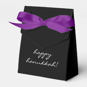 Happy Hanukkah Chanukah Classic Modern Favor Box