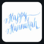 Happy Hanukkah Chanukah HANNUKKAH HANUKA Square Sticker<br><div class="desc">Use our cool template, artwork, photo, graphic, or illustration, then add a name, text, quote, or monogram to create your own custom or monogrammed scrapbooking sticker or label. Click the "Customize it!" button to make it totally customized. These sticker labels are great gifts for men, women, and kids (and you,...</div>