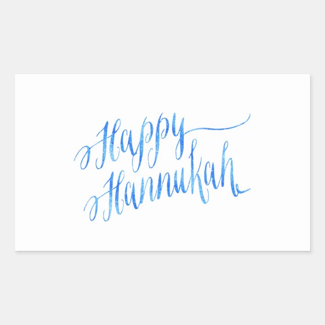 Happy Hanukkah Chanukah HANNUKKAH HANUKA Sticker (Front)