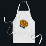 Happy Hanukkah Chanukah Jewish Challah Bread Food Standard Apron<br><div class="desc">Apron features an original challah bread illustration,  with Challah! in a fun font. Great for celebrating Hanukkah.

Lots of additional illustrations are also available from this shop. Don't see what you're looking for? Need help with customization? Contact Rebecca to have something designed just for you!</div>