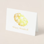 Happy Hanukkah Chanukah Jewish Holidays Challah Foil Card<br><div class="desc">Holiday card features an original marker illustration of a delicious loaf of braided challah bread printed in metallic foil, with HAPPY HANUKKAH in a pretty font. Perfect for celebrating the Jewish holidays! Don't see what you're looking for? Need help with customization? Click "rebeccaheartsny" (upper right corner) then "contact this designer"...</div>