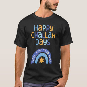 Happy Hanukkah Chanukah Rainbow Menorah Jewish Hol T-Shirt