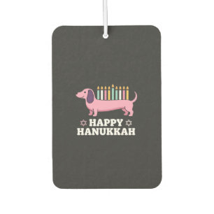 Happy Hanukkah Dachshund Dog Air Freshener