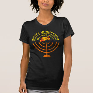 Happy Hanukkah Eight Crazy Nights Fun Mom T-Shirt