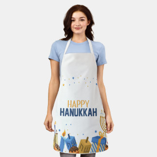 Happy Hanukkah Entertaining Apron