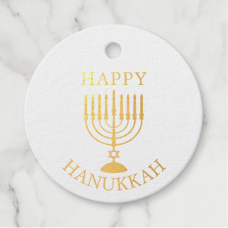 Happy Hanukkah Favour Tags