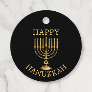 Happy Hanukkah Favour Tags