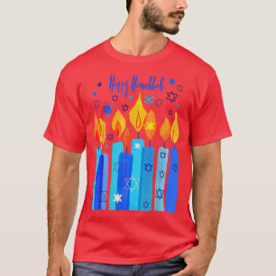 Happy Hanukkah Festival Of Light Star Of David T-Shirt