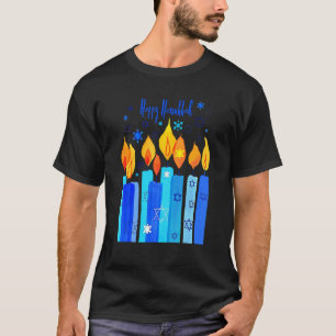 Happy Hanukkah Festival Of Light Star Of David T-Shirt