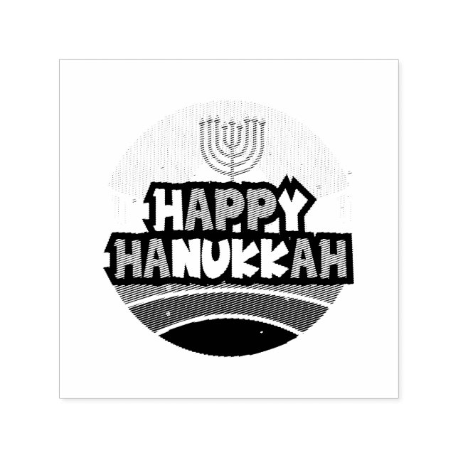 Happy Hanukkah - Festival Of Lights Self-inking Stamp (Design)