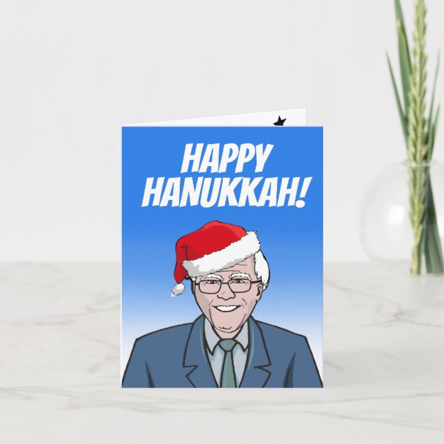 Happy Hanukkah from Bernie Sanders Card (Front)