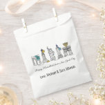 Happy Hanukkah from New York City NYC Chanukah Favour Bag<br><div class="desc">Design features an original marker illustration of New York City "dressed up" for the holiday season. Just personalize for a fun holiday gift or party favour. This design is also available on other products. Coordinating designs are also available. Don't see what you're looking for? Contact Rebecca to have something designed...</div>