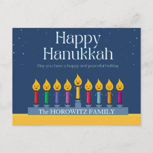 Happy Hanukkah Funny Postcard
