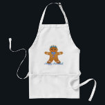 Happy Hanukkah Gingerbread Man Menorah Standard Apron<br><div class="desc">You are viewing The Lee Hiller Design Collection. Apparel,  Gifts & Collectibles Lee Hiller Photography or Digital Art Collection. You can view her Nature photography at http://HikeOurPlanet.com/ and follow her hiking blog within Hot Springs National Park.</div>