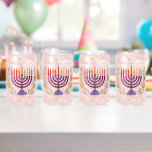 Happy Hanukkah Glasses<br><div class="desc">This cute Hanukkah pattern is an eye-catcher! It's a fun and funky way to dress up decor,  gifts,  apparel,  and household items for the occasion. Check out my store for more pattern items and gift ideas,  or combine items to create an interesting gift package!</div>