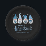 Happy Hanukkah Gnome Funny Family Menorah Dreidel Paper Plate<br><div class="desc">Celebrate Hanukkah with Fun and Laughter Using Our Gnome Menorah Dreidel Paper Plates Bring extra joy and humour to your Hanukkah celebration with these whimsical "Happy Hanukkah" paper plates featuring adorable gnomes, menorahs, and dreidels. Perfect for family gatherings, these durable paper plates are designed to handle all your holiday treats...</div>