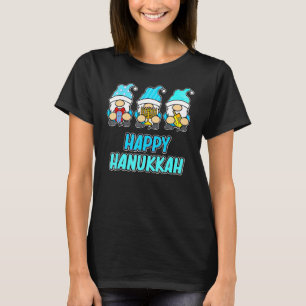 Happy Hanukkah Gnomes Jewish Jew Family Men Women  T-Shirt