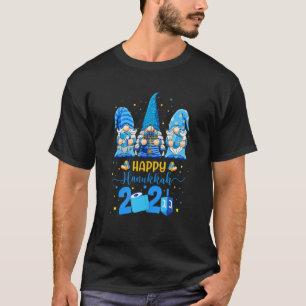 Happy Hanukkah Gnomes Menorah Hanukkah Jewish Holi T-Shirt