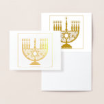 HAPPY HANUKKAH Gold Foil Card<br><div class="desc">HAPPY HANUKKAH Gold Foil Card</div>