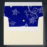 Happy Hanukkah. Gold Menorah & Floral Pattern Envelopes<br><div class="desc">Happy Hanukkah. Elegant Festive Gold Foil Menorah and Floral Pattern design  personalized envelopes. Matching cards,  party invitations and gifts available in the Jewish Holidays / Hanukkah Category of our store.</div>