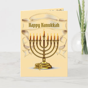 Happy Hanukkah Greeting Card 