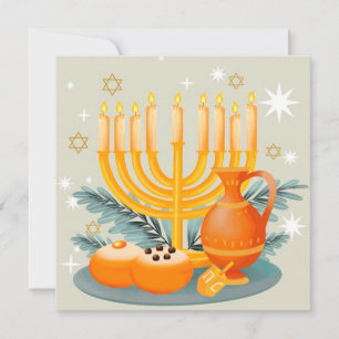 Happy Hanukkah Holiday Card