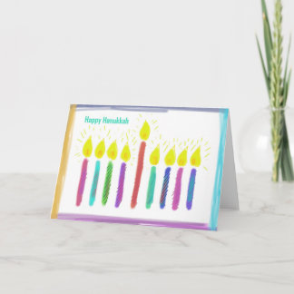 happy hanukkah holiday card