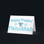 happy hanukkah holiday card<br><div class="desc">Happy freaking Hanukkah!</div>