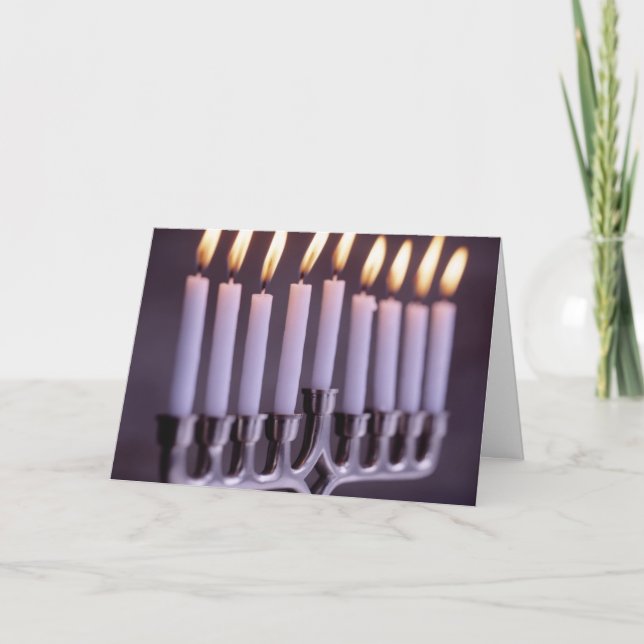 Happy Hanukkah Holiday Card (Front)