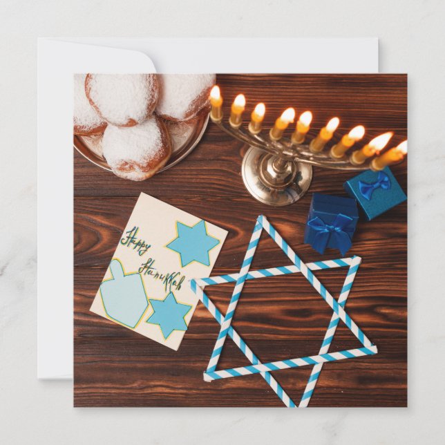 Happy Hanukkah Holiday Card (Front)