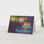 Happy Hanukkah Holiday Card<br><div class="desc">We hope that Hanukkah does bring you to festival of lights! Wishing you eight days of peace and happiness.</div>