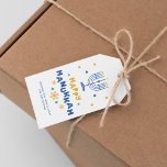 "Happy Hanukkah"  Holiday Card Gift Tags<br><div class="desc">Festive personalized Happy Hanukkah gift bags.</div>