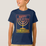 Happy Hanukkah Holiday Kids T-shirt<br><div class="desc">Happy Hanukkah Short-Sleeve Toddler T-shirt,  Holiday Present,  Chanukah Tee,  Jewish Shirt,  Hannukah Shirt for Kids,  Festive Shirt
Let your kid wear this shirt while lighting the menorah,  eat latkes,  play dreidel or all eight days of Hanukkah. Great as gifts for the coming holidays.</div>