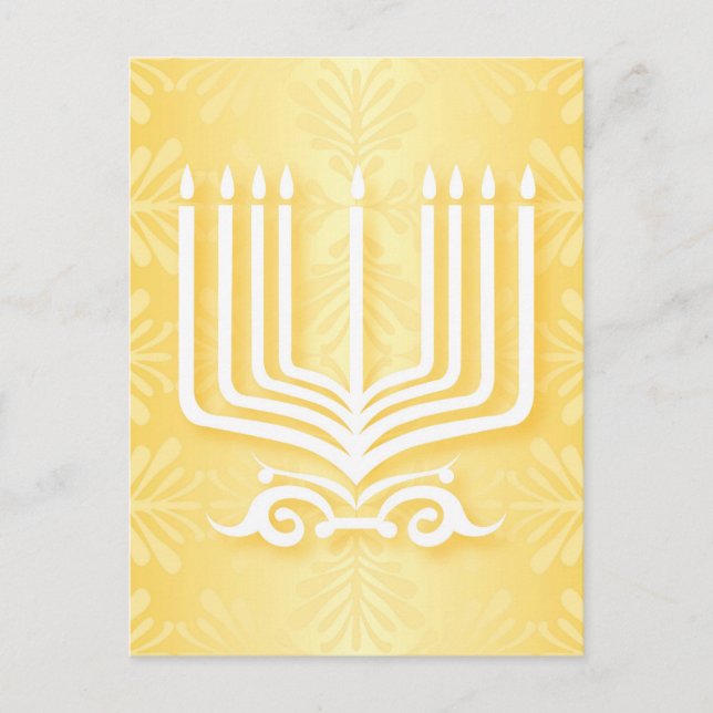 Happy Hanukkah Holiday Postcard (Front)