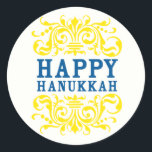 Happy Hanukkah Holiday Stickers<br><div class="desc">Happy Hanukkah!</div>