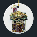 HAPPY HANUKKAH HOUSE HOLIDAY ORNAMENT<br><div class="desc">MY DESIGN</div>