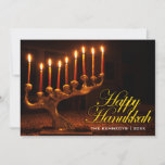 Happy Hanukkah - Illuminated Nine Candle Menorah Holiday Card<br><div class="desc">Happy Hanukkah - Illuminated Nine Candle Menorah. USA,  Washington,  Bellevue. Menorah with all candles lit for Chanukah | John & Lisa Merrill / DanitaDelimont.com | US48 JME0238</div>