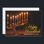 Happy Hanukkah - Illuminated Nine Candle Menorah Holiday Card<br><div class="desc">Happy Hanukkah - Illuminated Nine Candle Menorah. USA,  Washington,  Bellevue. Menorah with all candles lit for Chanukah | John & Lisa Merrill / DanitaDelimont.com | US48 JME0238</div>