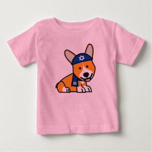 Happy Hanukkah Jewish Corgi Corgis Dog Puppy Baby T-Shirt