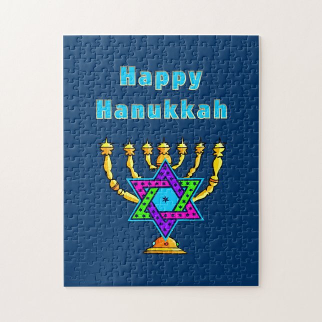 Happy Hanukkah Jigsaw Puzzle (Vertical)