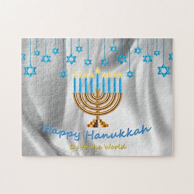 Happy Hanukkah Jigsaw Puzzle (Horizontal)