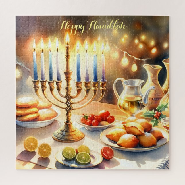 Happy Hanukkah Jigsaw Puzzle (Vertical)