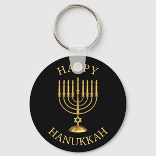 Happy Hanukkah Keychain