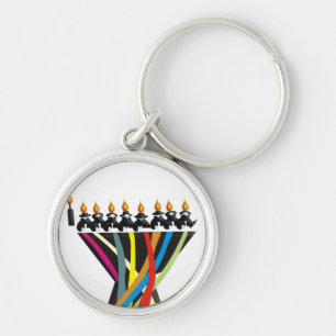 Happy Hanukkah Keychain